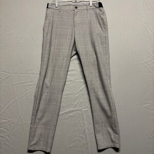Zara Women's Gray Plaid Dress Pants